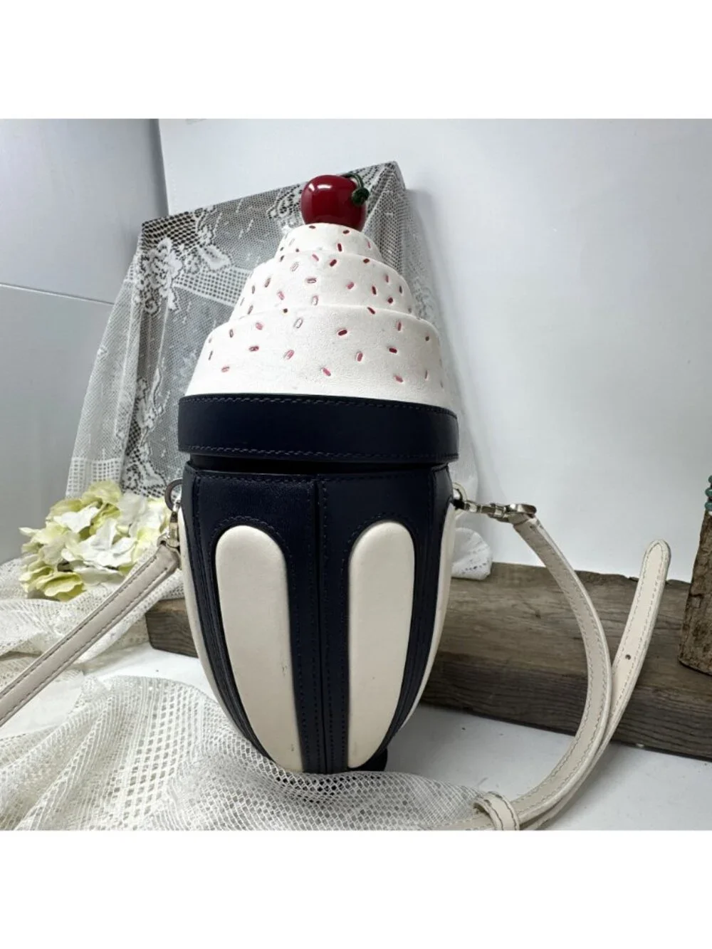 Kate Spade New York Ice Cream Sundae Crossbody Purse with Adjustable Strap